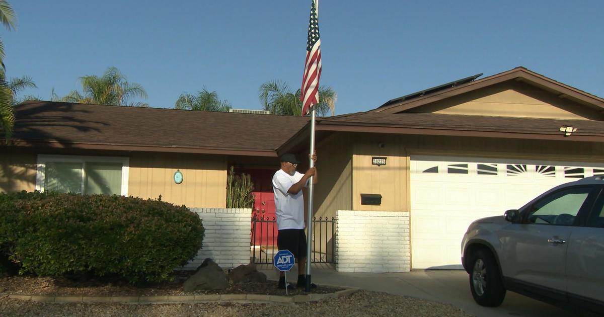 How two California men were united by patriotism and a weathered flag