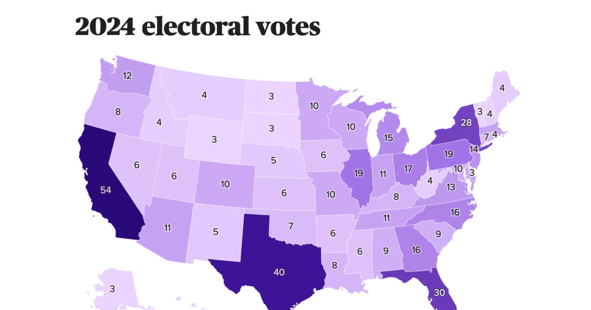 How many Electoral College votes does your state have for the 2024 election? This map will show you.