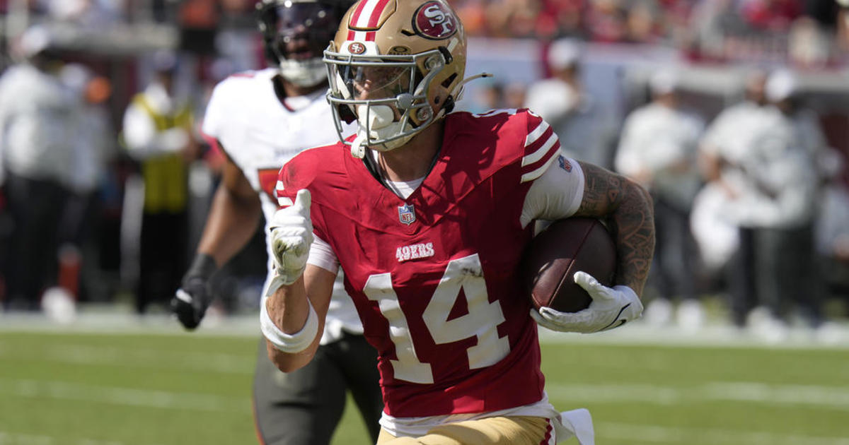 San Francisco 49er Ricky Pearsall scores 1st career touchdown just over 2 months after being shot