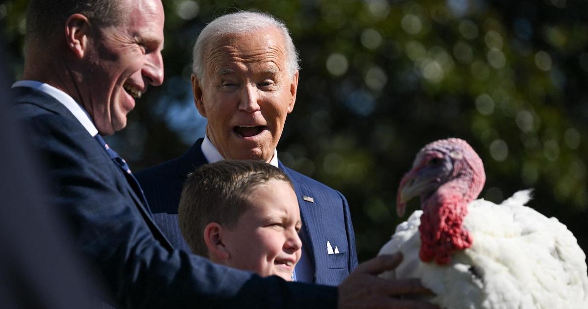 Biden pardons two turkeys ahead of Thanksgiving