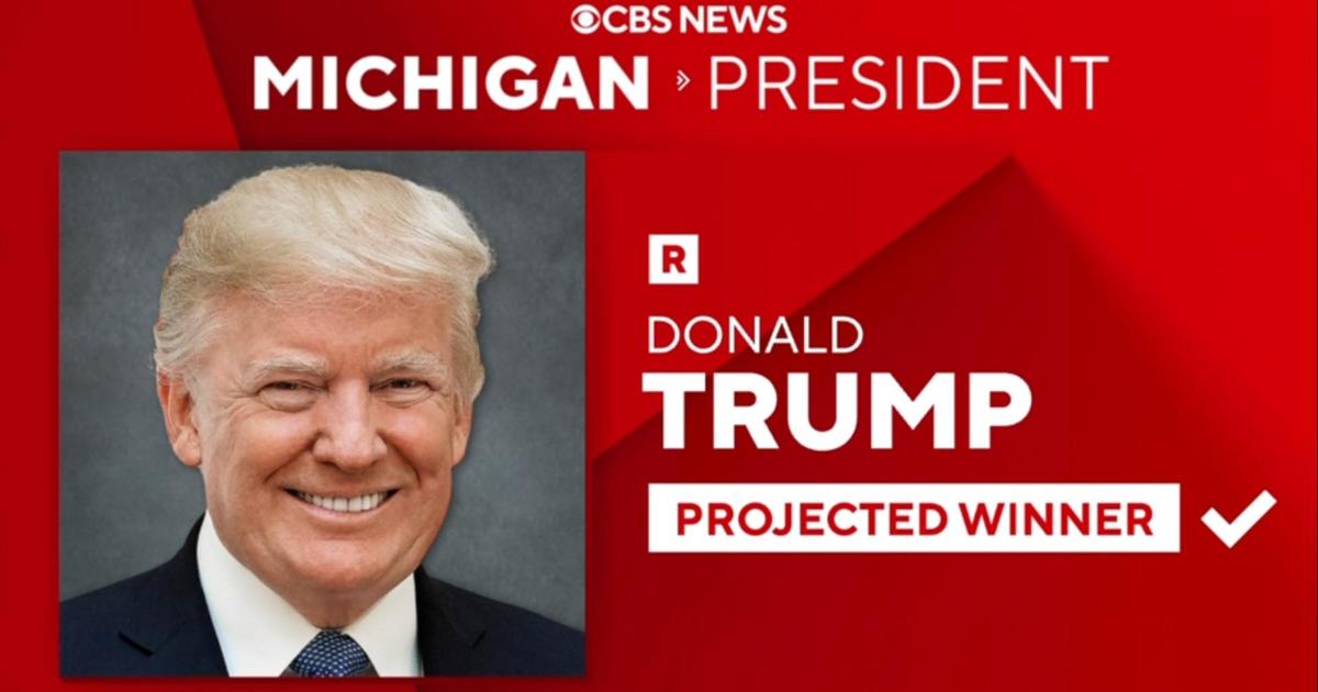 Trump will win Michigan, CBS News projects