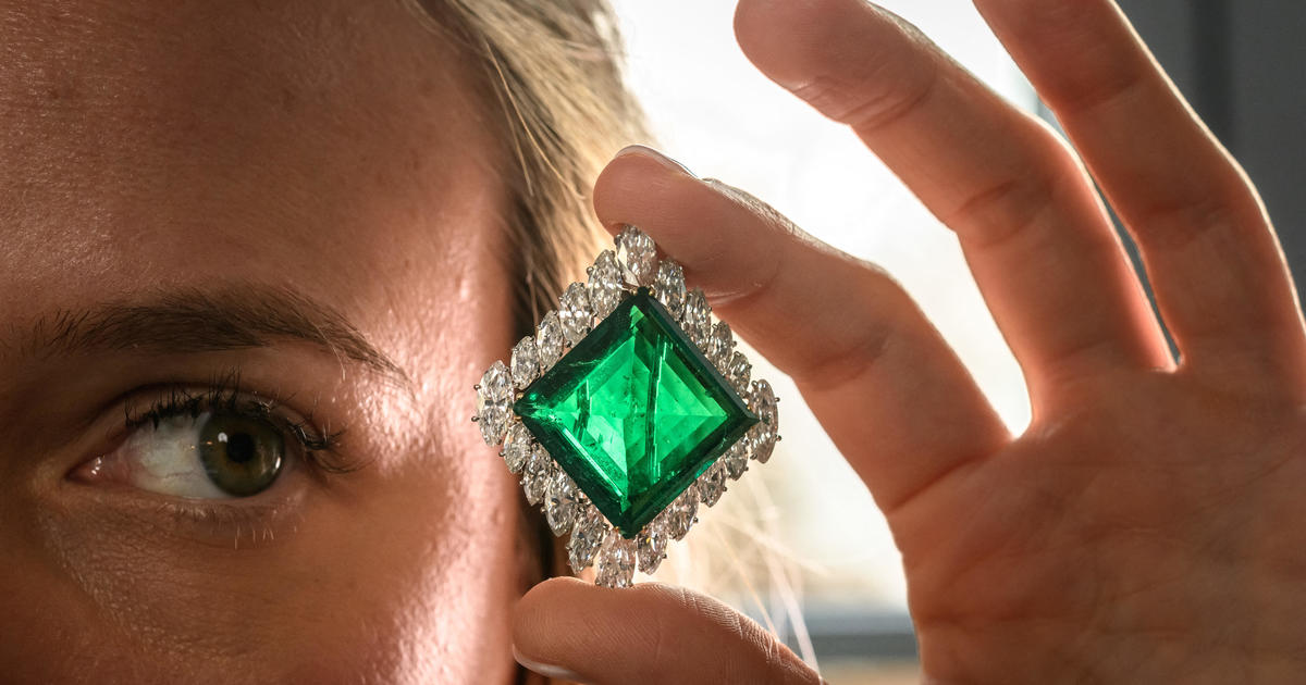 Aga Khan emerald, world’s most expensive green stone, fetches record $9 million at auction