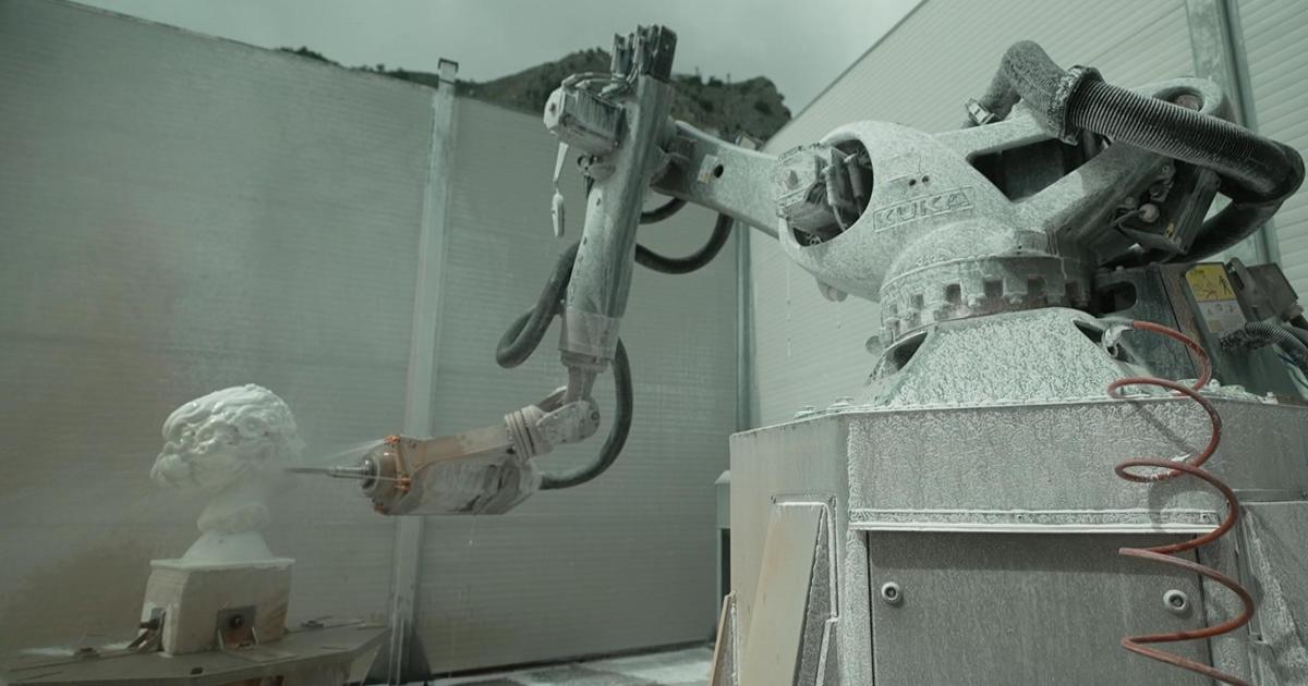 Robots can sculpt marble, but some disagree if they’re making art